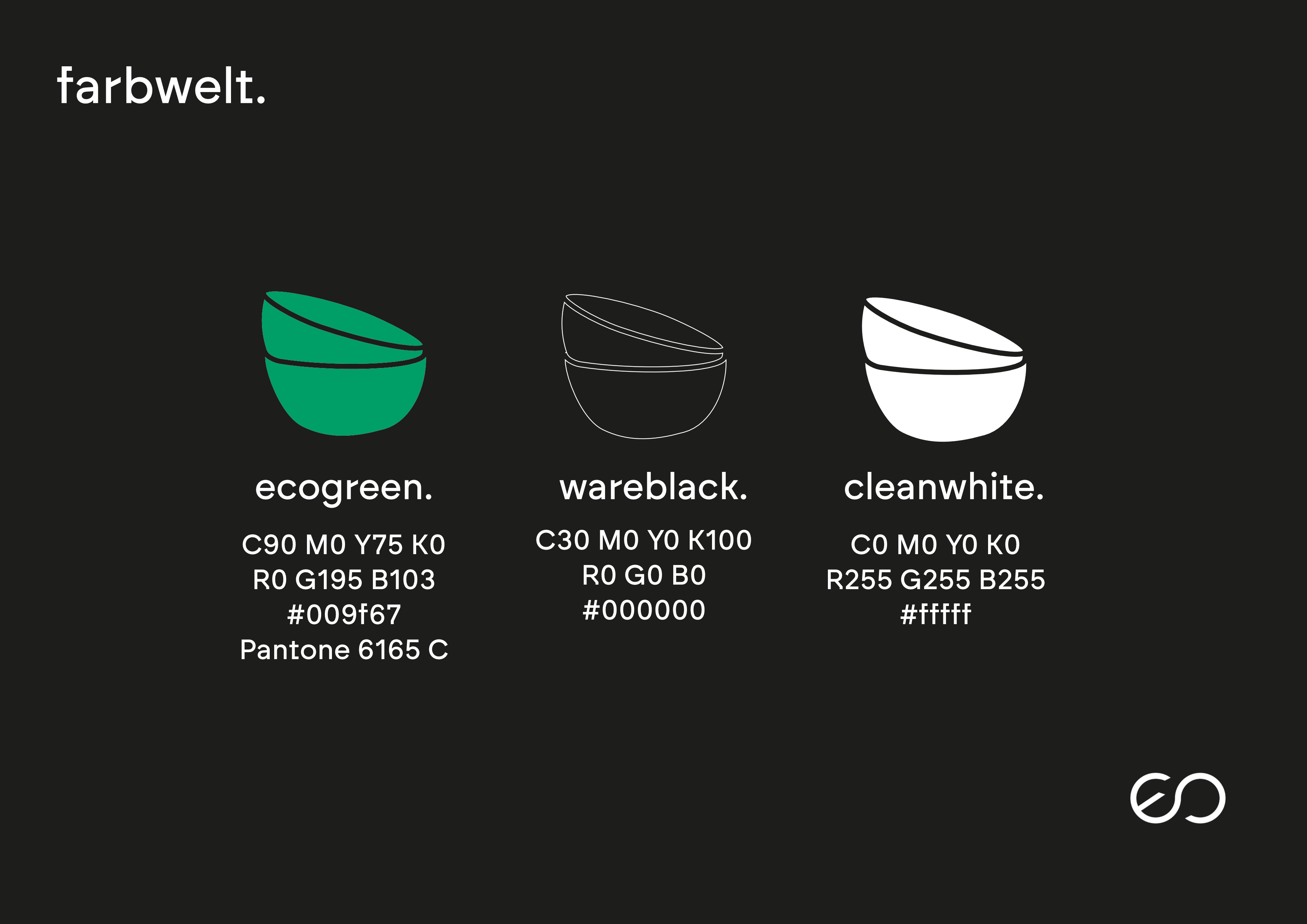 GreenEcoWare Farbwelt & Typografie